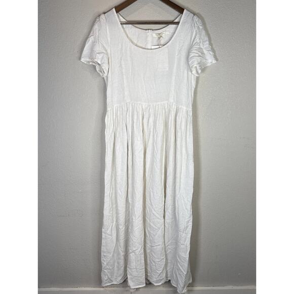 Christy Dawn Dresses & Skirts - Christy Dawn Dress Women Large Scarlet Eggshell Linen Blend Cream Cottagecore